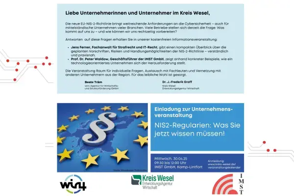 NIS 2 regulations for companies on April 30, 2025